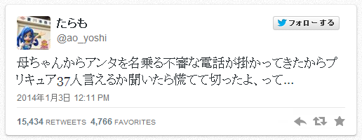 preventing the telephone scams with Pretty Cure