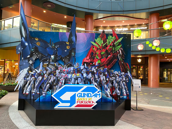 GUNDAM docks at FUKUOKA